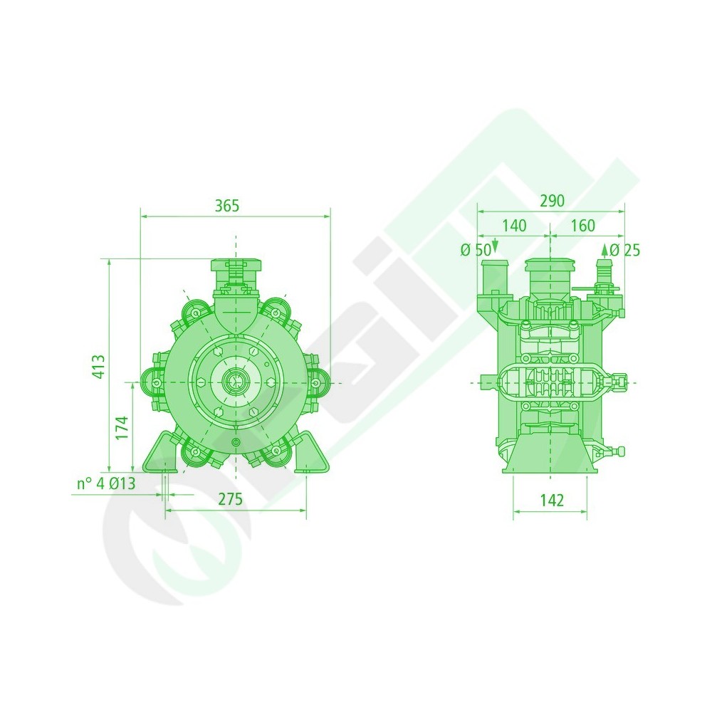 Pompa a membrana BP 205K | Comet