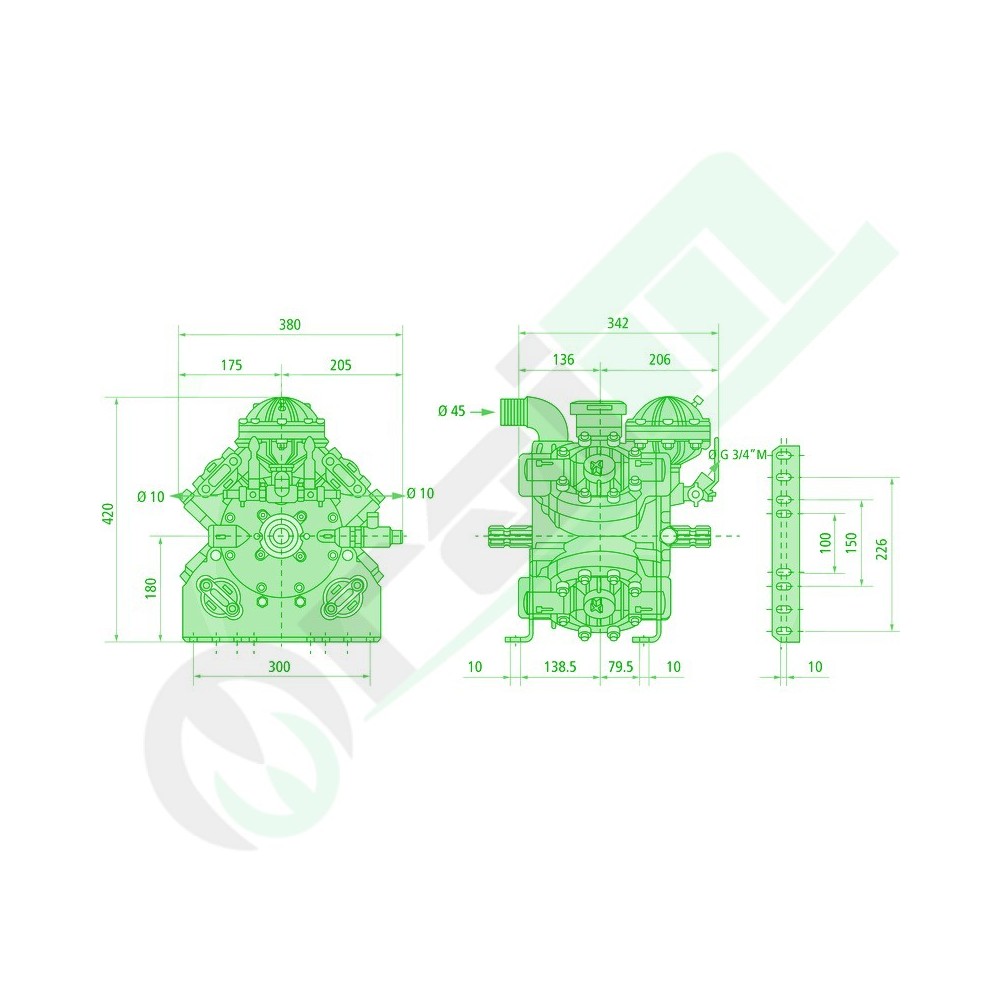 Diaphragm pump APS 145 | Comet