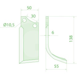 Hoes for Multicutter F777 Badalini