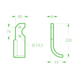 Hoes for Barbieri RL C1 CONDOR ARCO Cutter
