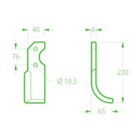 Hoes for Barbieri RL C1 CONDOR ARCO Cutter