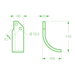 Hoes for Barbieri MCG/18 PANTERA ARCO Cutter