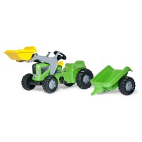 Rolly Toys Futura Trac verde con Kid Trailer e Kid Lader