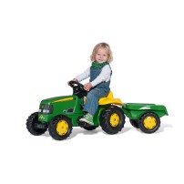 Trattore a Pedali Rolly Toys John Deere con rimorchio Kid Trailer
