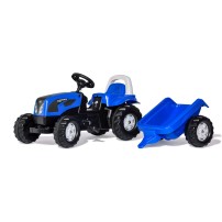Rolly Toys Trattore a pedali con Kid Trailer Landini Powerfarm 100