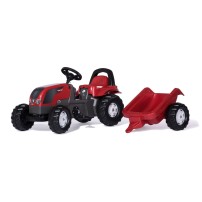 Rolly Toys Trattore a pedali con Kid Trailer Valtra