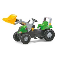 Rolly Toys Trattore a pedali verde, con caricatore Junior Junior RT
