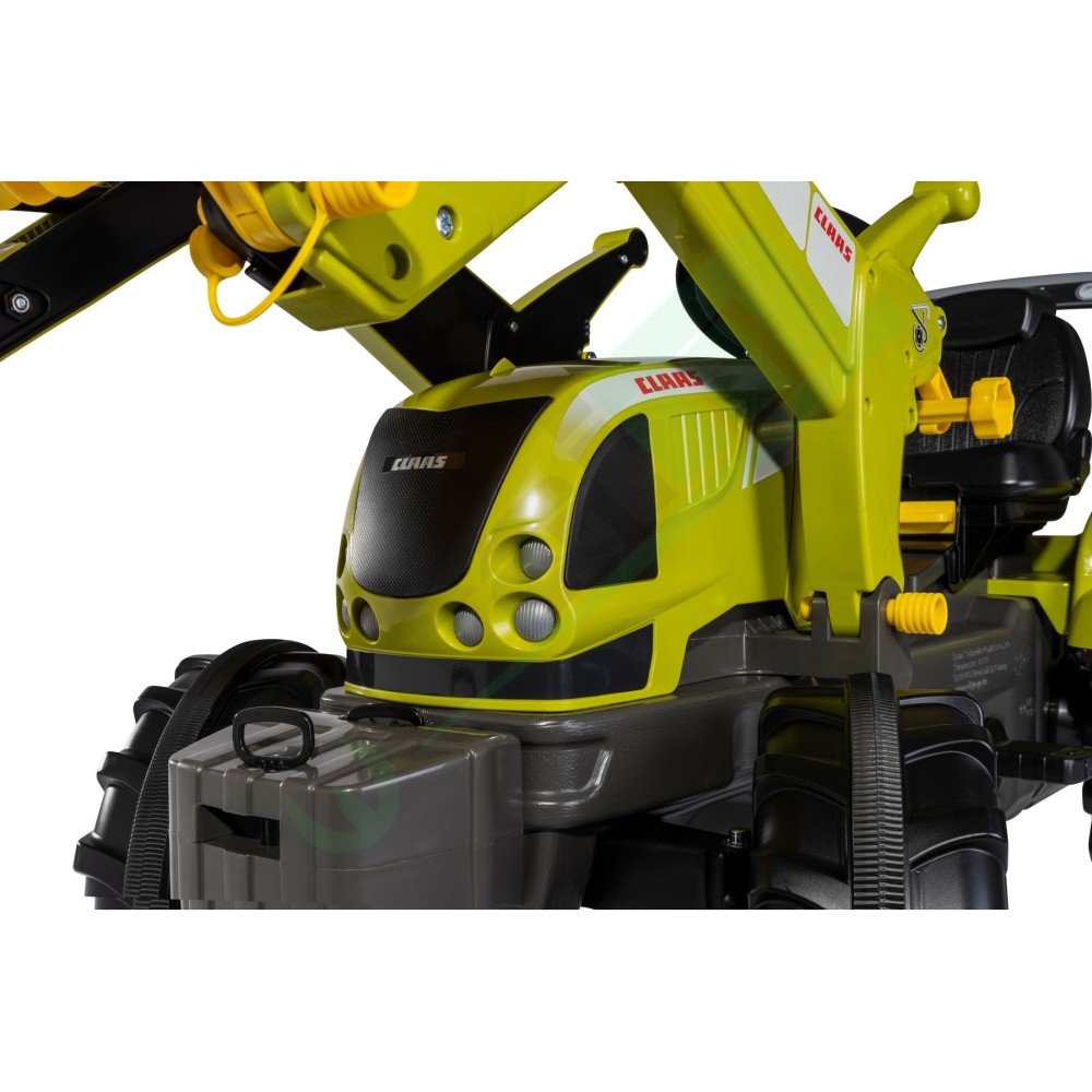 Rolly Toys Trattore a pedali con Trac Lader Claas Arion 640