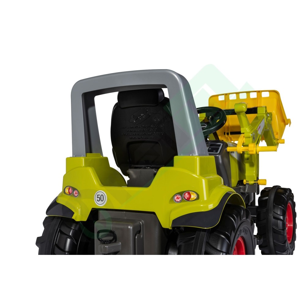 Rolly Toys Trattore a pedali con Trac Lader Claas Arion 640