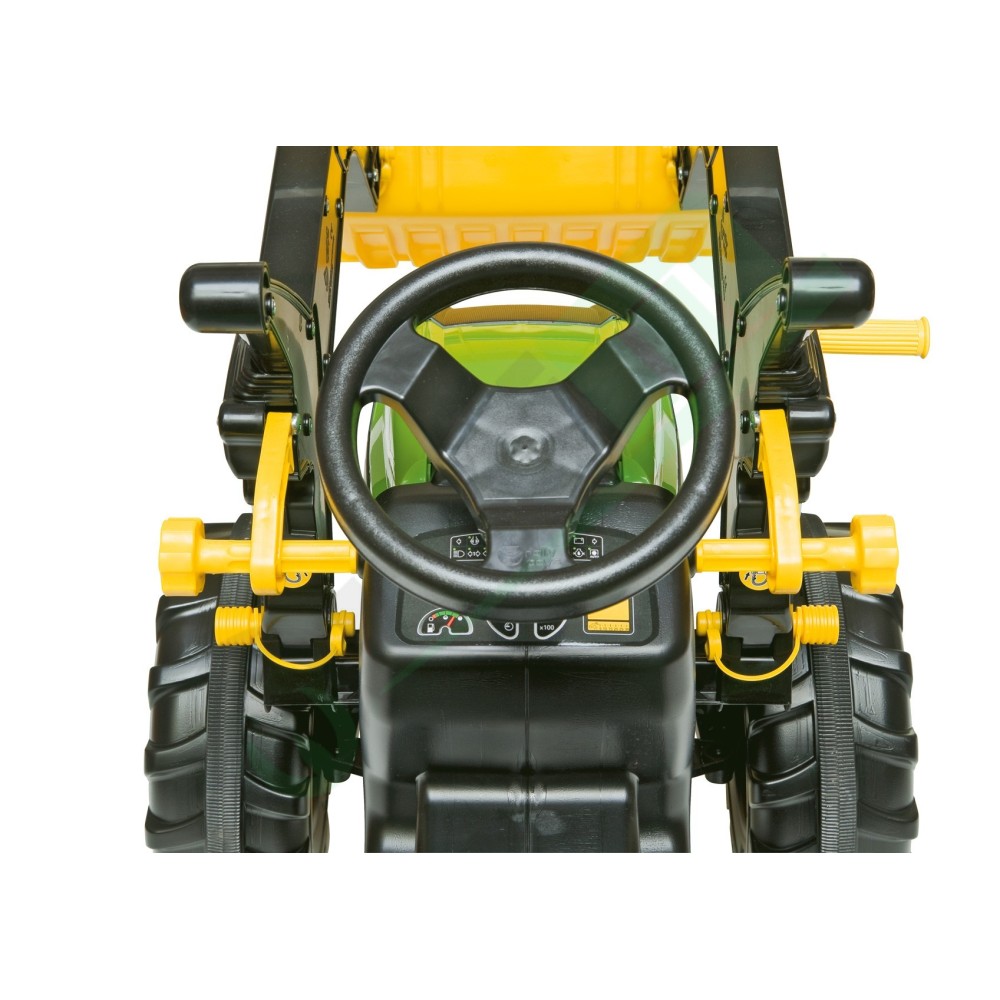 Rolly Toys Trattore a pedali con Trac Lader Deutz-Fahr Agrotron 7250 TTV