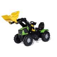 Rolly Toys Trattore a pedali con Trac Lader e pneumatici