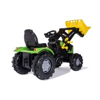 Rolly Toys Trattore a pedali con Trac Lader e pneumatici