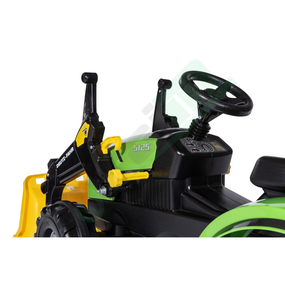 Rolly Toys Trattore a pedali con Trac Lader e pneumatici
