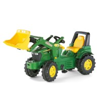 Rolly Toys Trattore a pedali con Trac Lader John Deere 7930