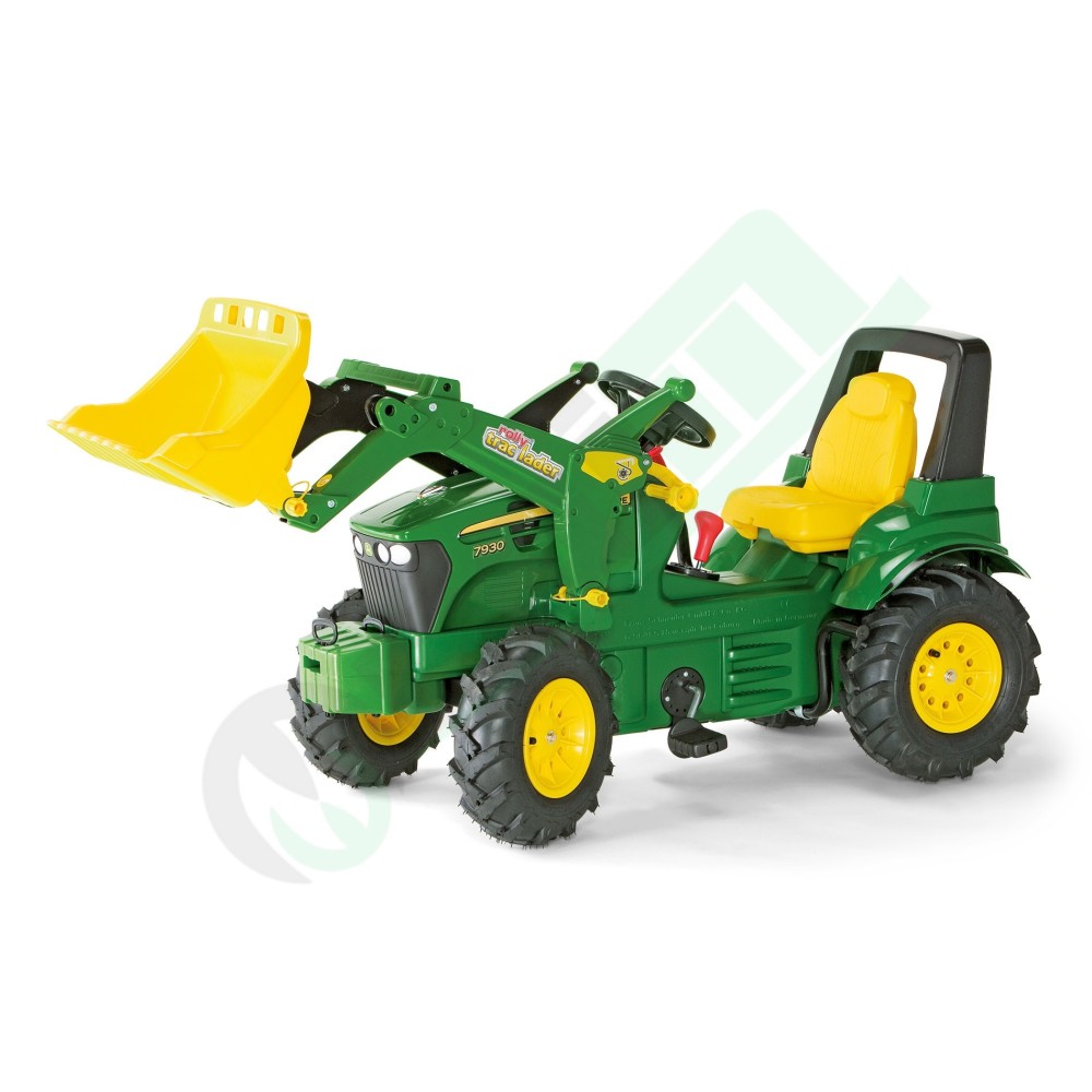 Rolly Toys Trattore a pedali con Trac Lader, cambio, freno e pneumatici
