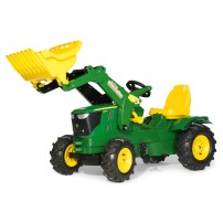Rolly Toys Trattore a pedali con Trac Lader e pneumatici