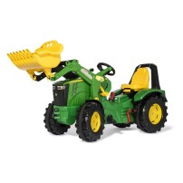 Rolly Toys Trattore a pedali John Deere 8400R con Caricatore