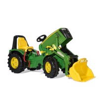 Rolly Toys Trattore a pedali John Deere 8400R con Caricatore