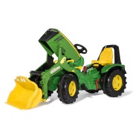 Rolly Toys Trattore a pedali John Deere 8400R con Caricatore