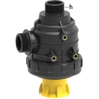 Suction filter with threaded connection G 1 1/4" and valve - Flow rate: 80 -120 | Arag