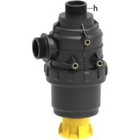 Suction filter with threaded connection G 1 1/2" and valve - Flow rate: 100 -160 | Arag