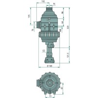 T6 Fork Mount Intake Filter with Valve - Flow Rate: 160-220 | Arag