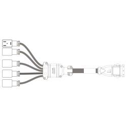 Completion cables for connecting atomizer groups - Length: 3m 466984031.100 Arag