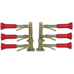 Column Spray Bar with Swivel Joint - Ways: 3+3