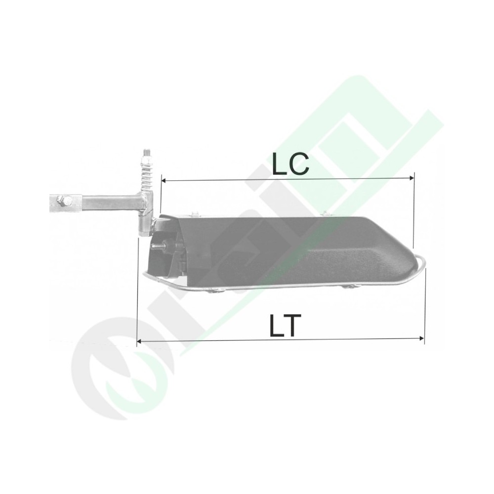 Barra per Diserbo Interfilare Singola con Schermo Cofanatura 40 cm Codice 26888