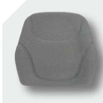 Back Cushion in Grey Fabric