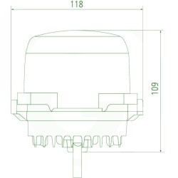 Work Light 9 LED Wide Beam Illumination 12/24V