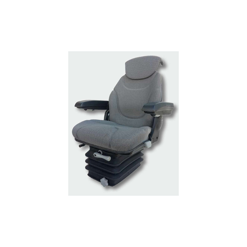 Gray Fabric Seat with Mechanical Suspension Gray Fabric Seat with Mechanical Suspension