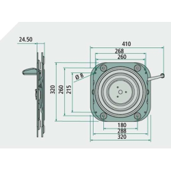 Piastra Girevole per Sedile 360°