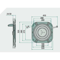 Piastra Girevole per Sedile 360°