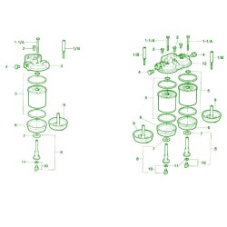 CAV 296 Double Fuel Filter Support M14x1.5 Pitch