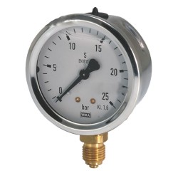 Glycerine Pressure Gauge - Diameter: 63 mm - Scale: 0÷40 Bar | Wika