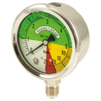 Glycerine Isometric Manometer - Diameter: 63mm - Scale: 0÷5/25 Bar | Wika
