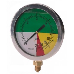 Glycerine Isometric Manometer - Diameter: 100mm - Scale: 0÷25 Bar | Wika