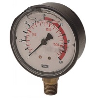 Glycerine pressure gauge - Diameter: 63 mm - Scale: 0÷160 Bar | Wika