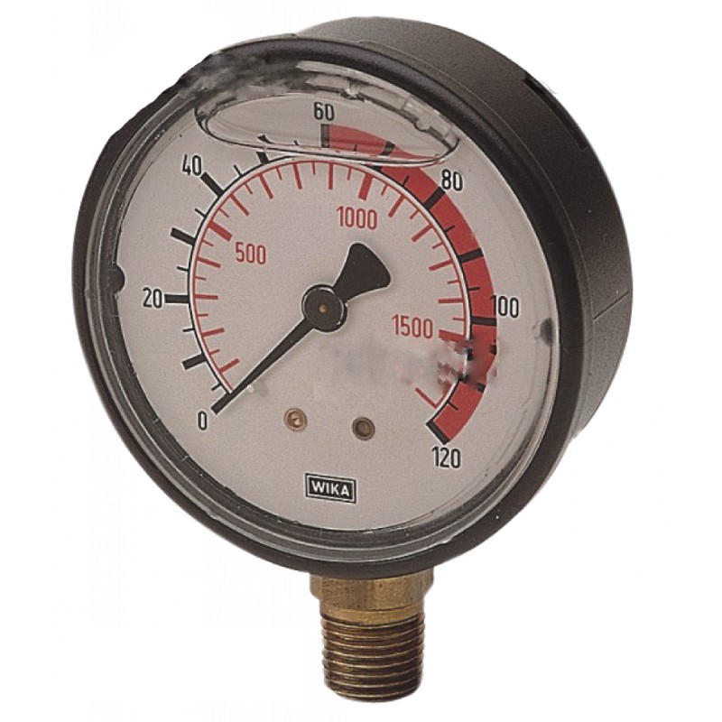 Glycerine pressure gauge - Diameter: 63 mm - Scale: 0÷160 Bar | Wika Glycerine pressure gauge - Diameter: 63 mm - Scale: 0÷160 Bar | Wika