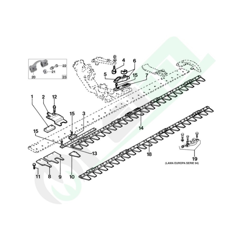 BCS 600-700 Europa Spare Parts | Technical Diagrams | Raim Store