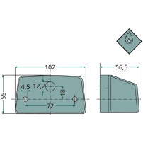 AL161607 Luce Targa John Deere | Non Originale