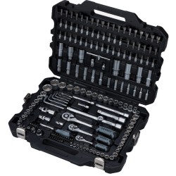 Socket wrench set 1/4" - 3/8" - 1/2" including case and 181 pieces
