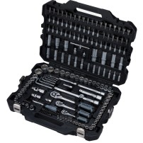 Socket wrench set 1/4" - 3/8" - 1/2" including case and 181 pieces