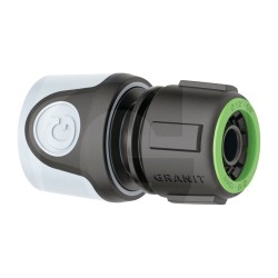 Raccordo Innesto Rapido 1/2" per Tubi Irrigazione Giardino con Acquastop