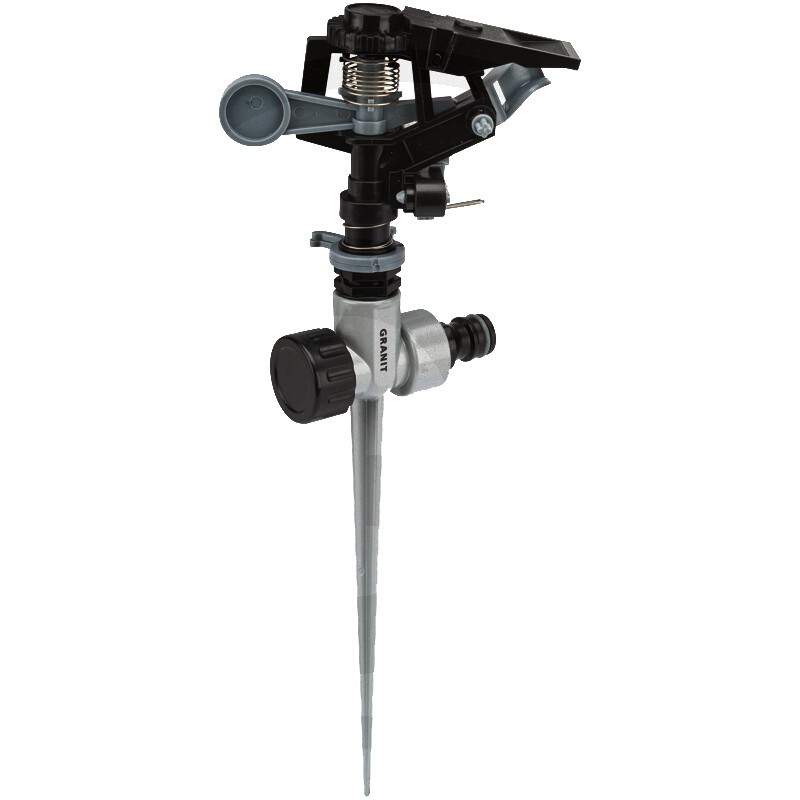 Irrigatore Ad Impulso con Picchetto in Zinco Black Edition