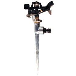 Irrigatore Settoriale 360° Su Asta in Zinco Gittata 14mt