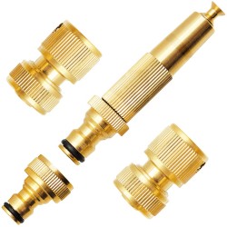 Set ugelli e Raccordi 1/2" in Ottone per Tubo Irrigazione Giardino
