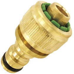 Raccordo Tubo Flessibile con Giunto a Innesto 1/2" in Ottone