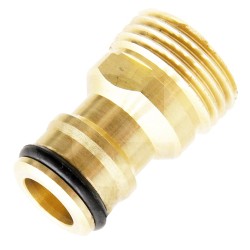 Raccordo con Filettatura Esterna 1/2" in Ottone per Irrigazione Giardino